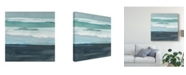 Trademark Global Rob Delamater Teal Sea I Canvas Art - 15" x 20"